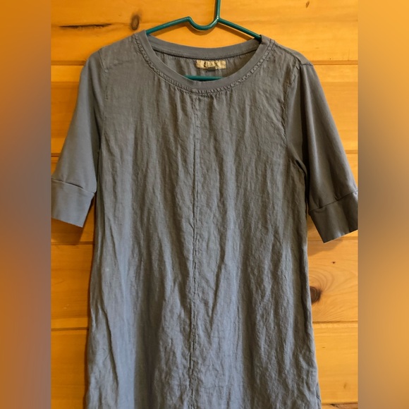 FLAX linen dress SIZE Petite (X-Small) • cornflower blue • NWOT • pockets! 😍 - Picture 9 of 15
